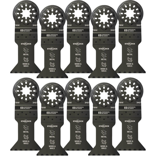 Imperial Blades Starlock 1-3/4 In. 18 TPI Metal/Wood Oscillating Blade (10-Pack)