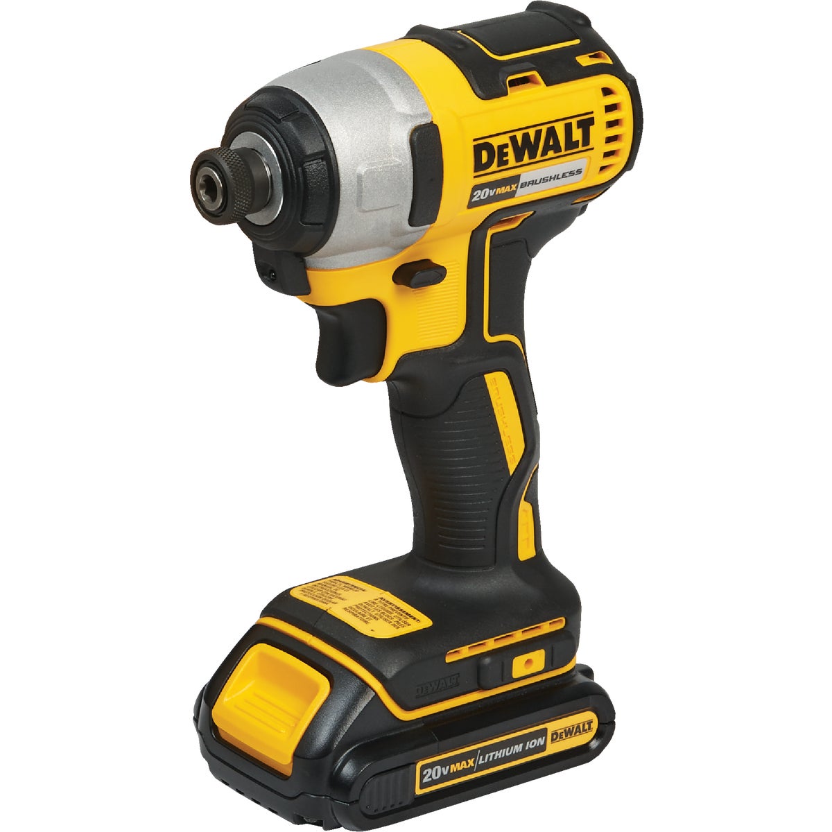 DeWalt 20 Volt MAX Lithium-Ion Brushless 1/4 In. Hex Cordless Impact Driver Kit