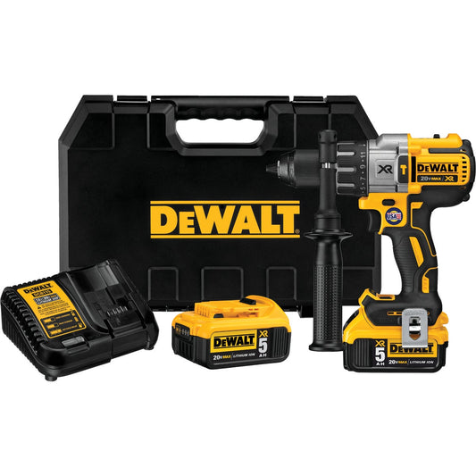 DeWalt 20 Volt MAX XR Lithium-Ion Brushless 1/2 In. 3-Speed Cordless Hammer Drill Kit