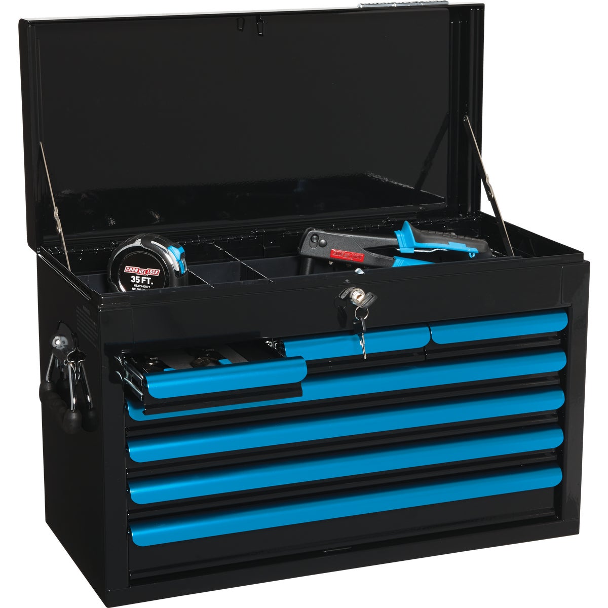 Channellock 26 In. 7-Drawer Black and Blue Tool Chest