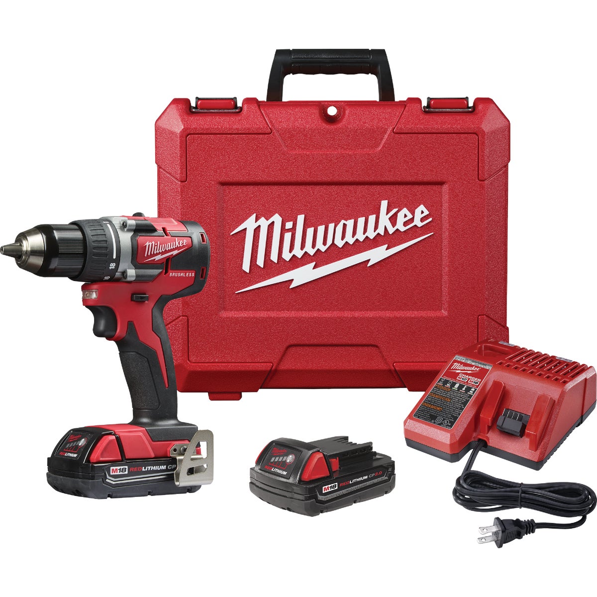 Milwaukee M18 Compact Brushless 1/2 In. Drill Driver Kit