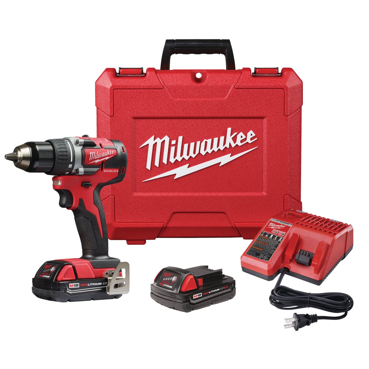 Milwaukee M18 Compact Brushless 1/2 In. Drill Driver Kit