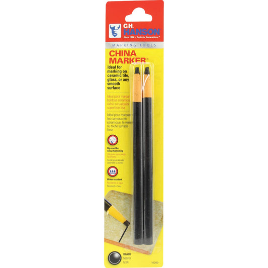 CH Hanson Black China Marker (2-Pack)