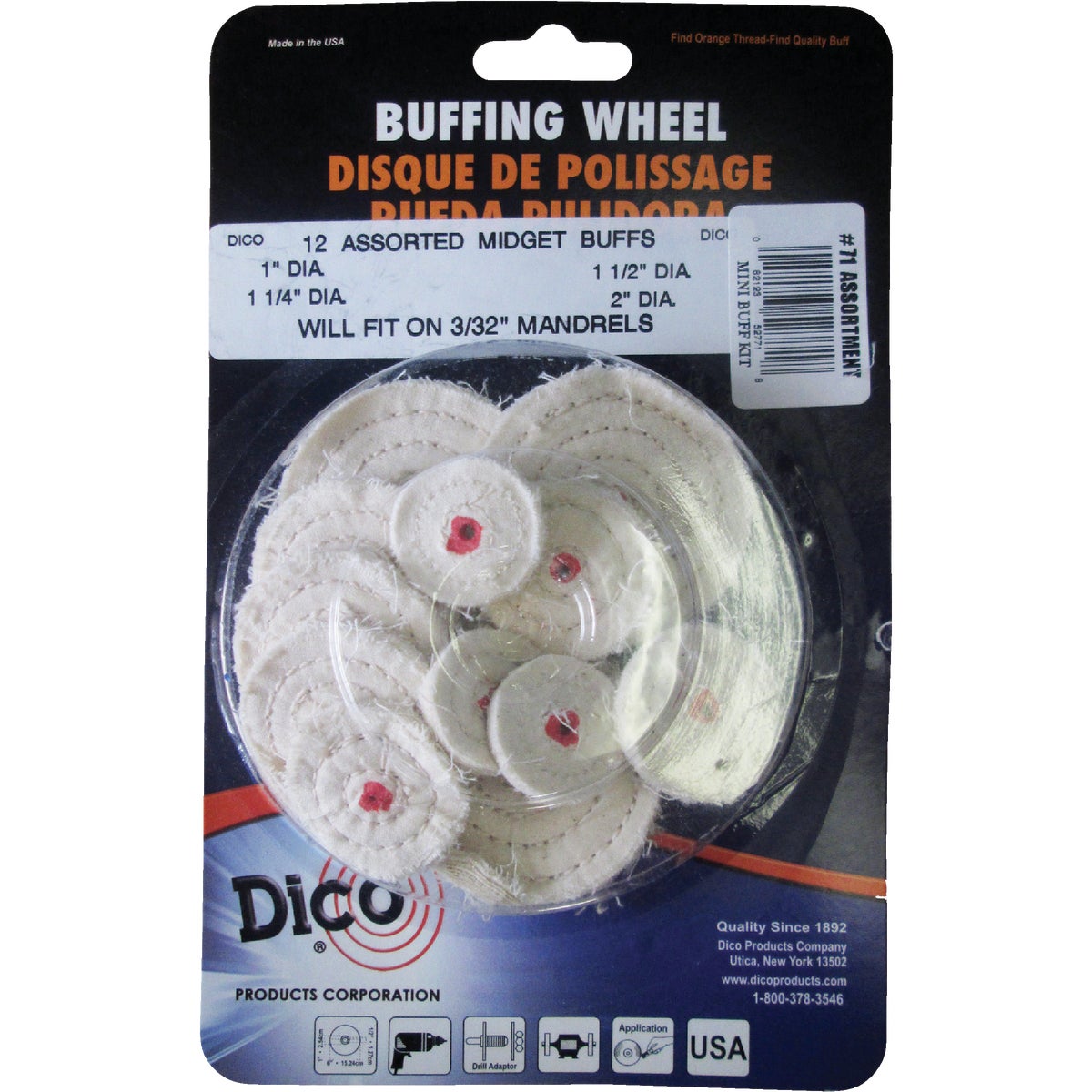 Dico Assorted Buffing Wheel (12-Pack)