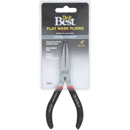 Do it Best 4 In. Flat Long Nose Pliers