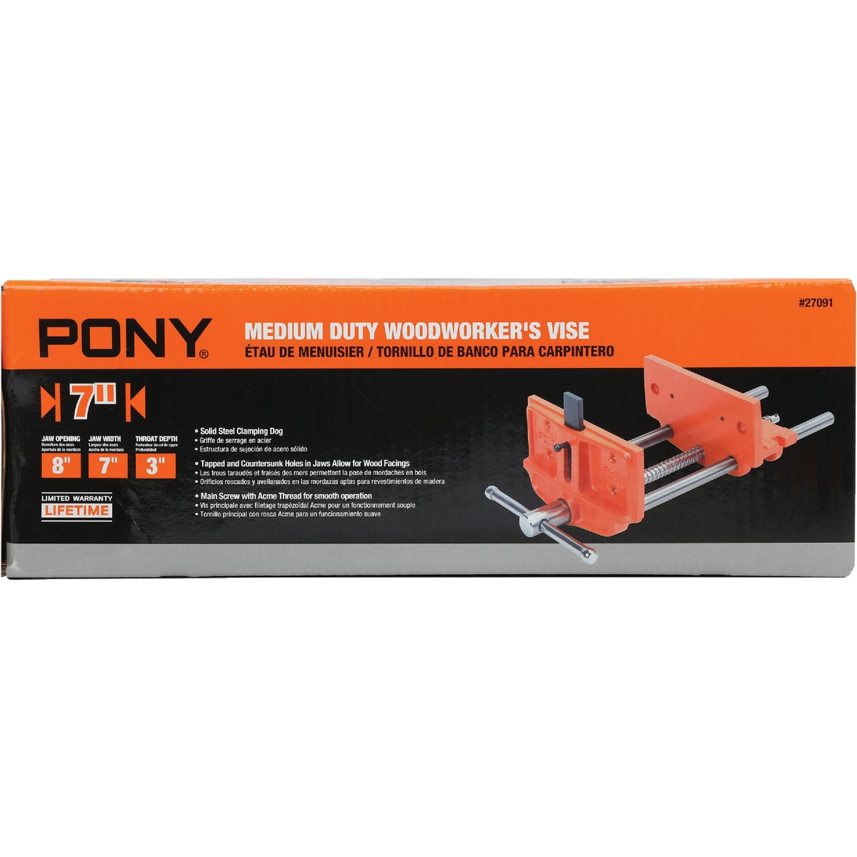 Pony 7 In. Medium Duty Woodworker's Vise