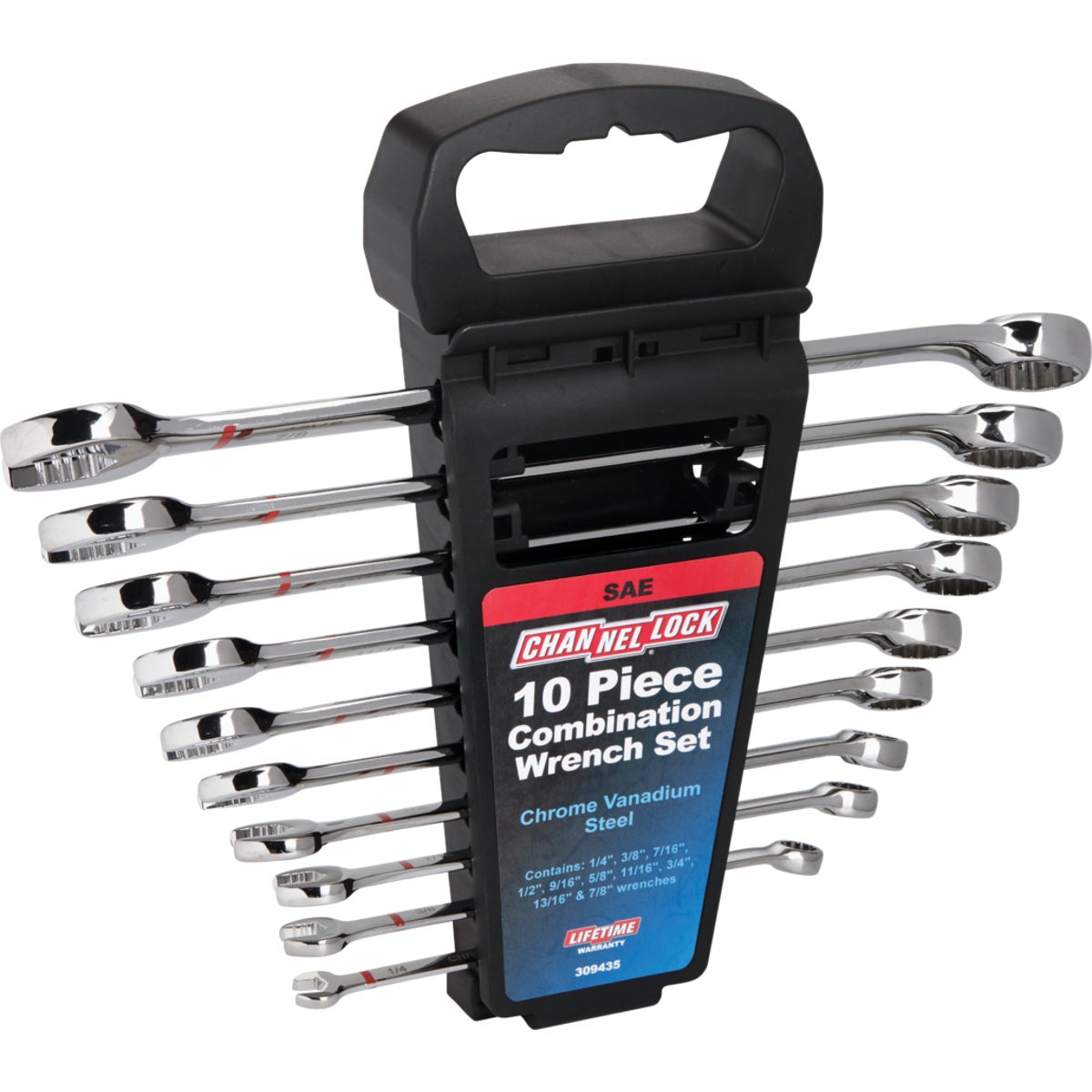 Channellock Standard 12-Point Combination Wrench Set (10-Piece)