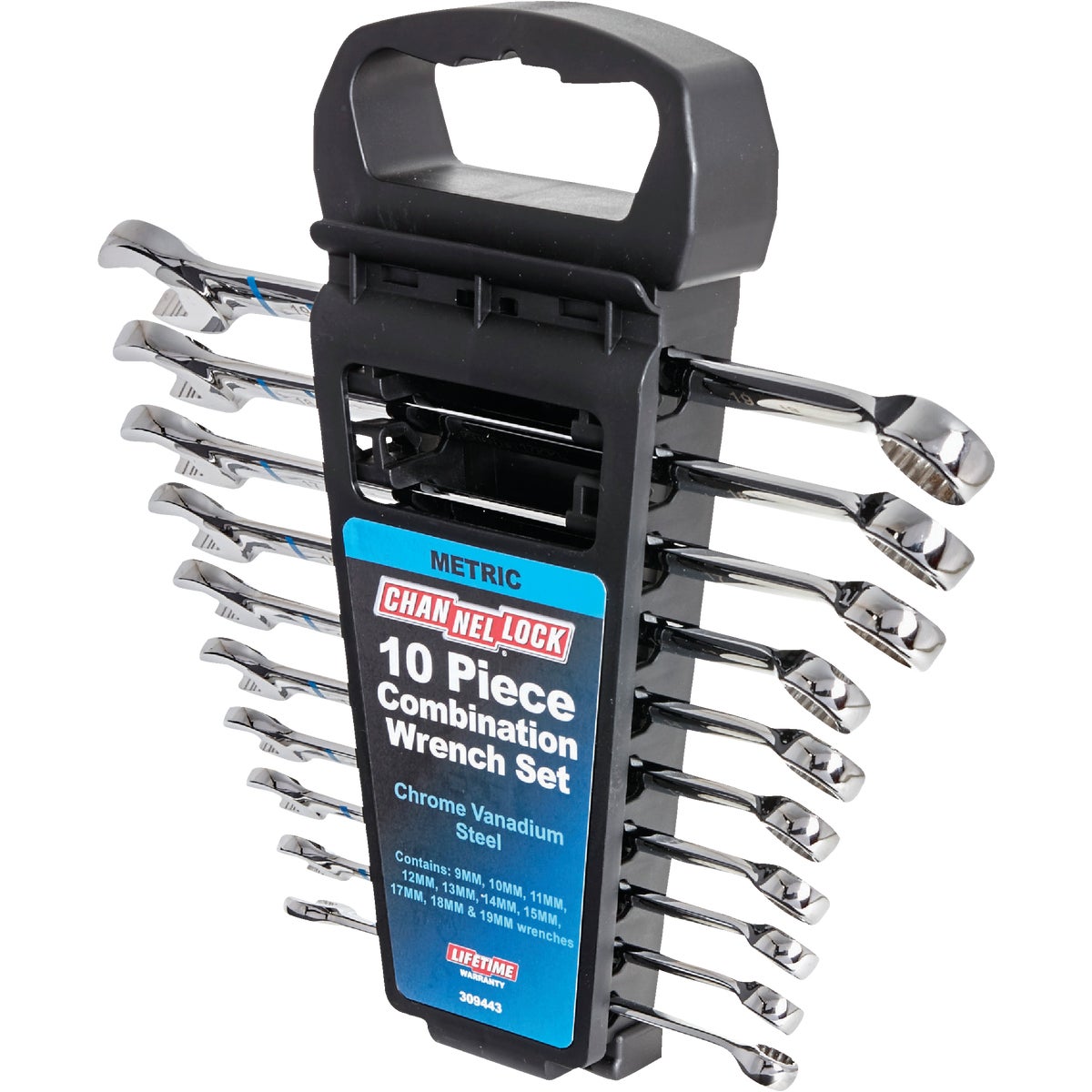 Channellock Metric 12-Point Combination Wrench Set (10-Piece)