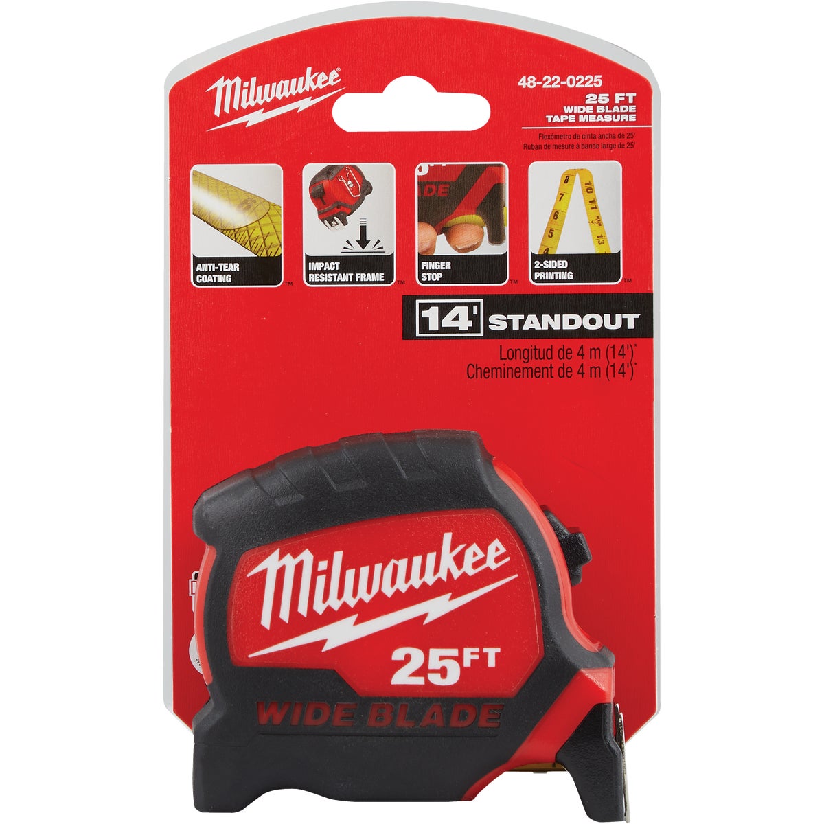 Milwaukee 25 Ft. Wide Blade Tape Measure