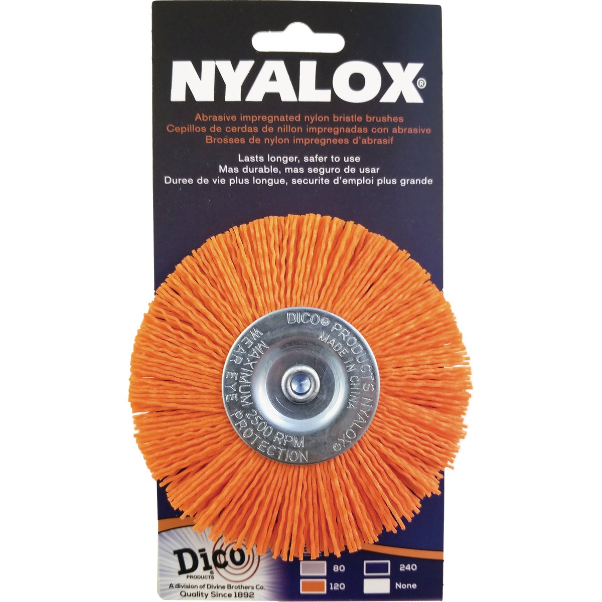 Dico Nyalox 4 In. Coarse Drill-Mounted Wire Brush