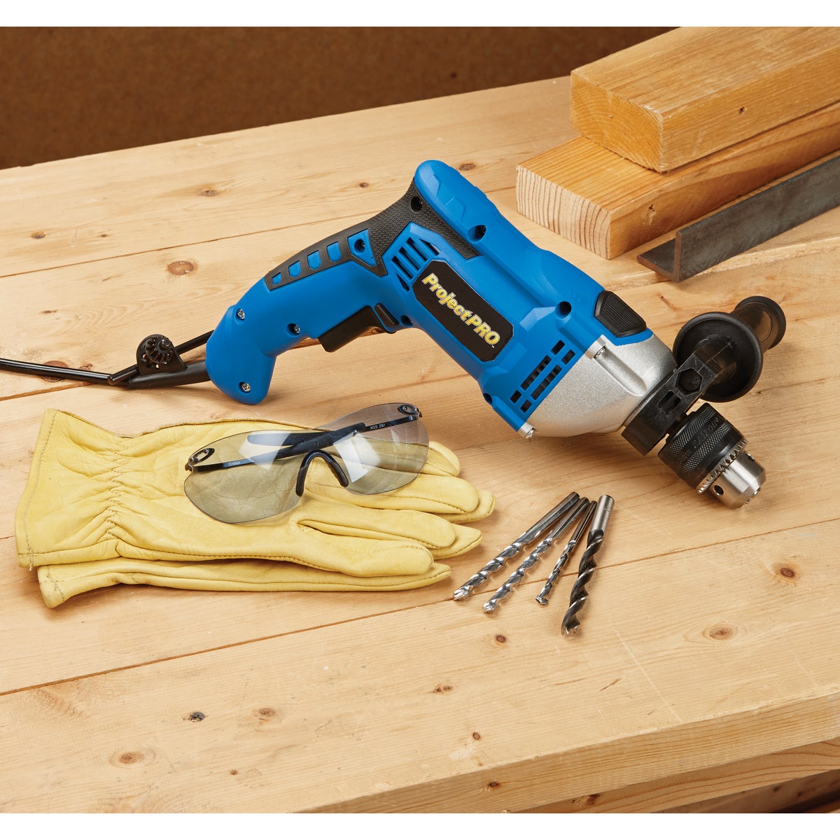 Project Pro 1/2 In. Keyed 7.5-Amp Electric Hammer Drill