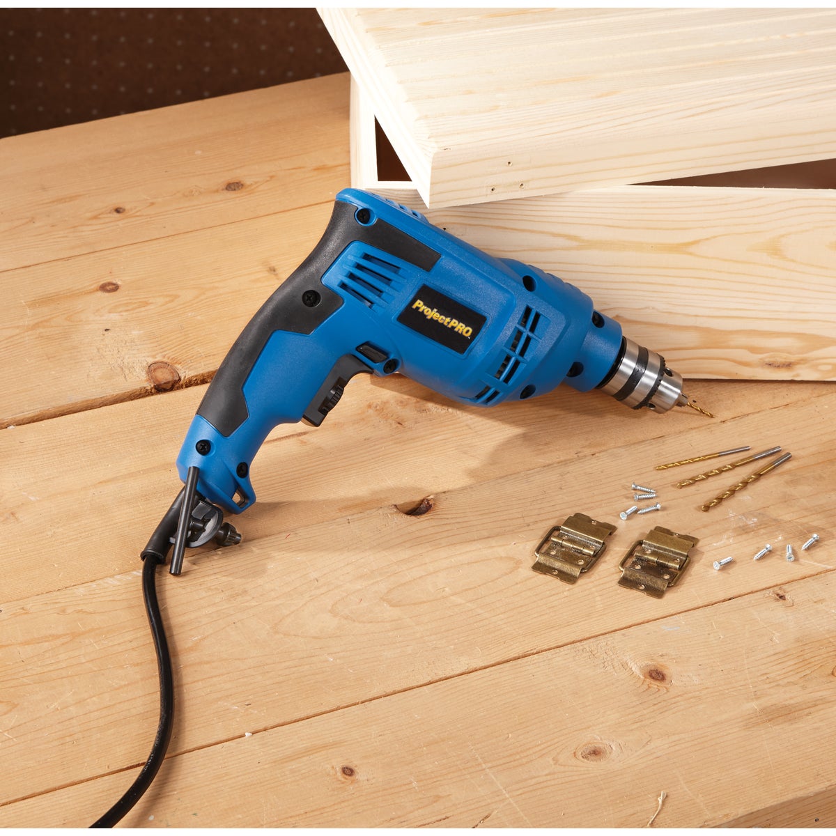 Project Pro 3/8 In. 4.6-Amp Keyed Electric Drill