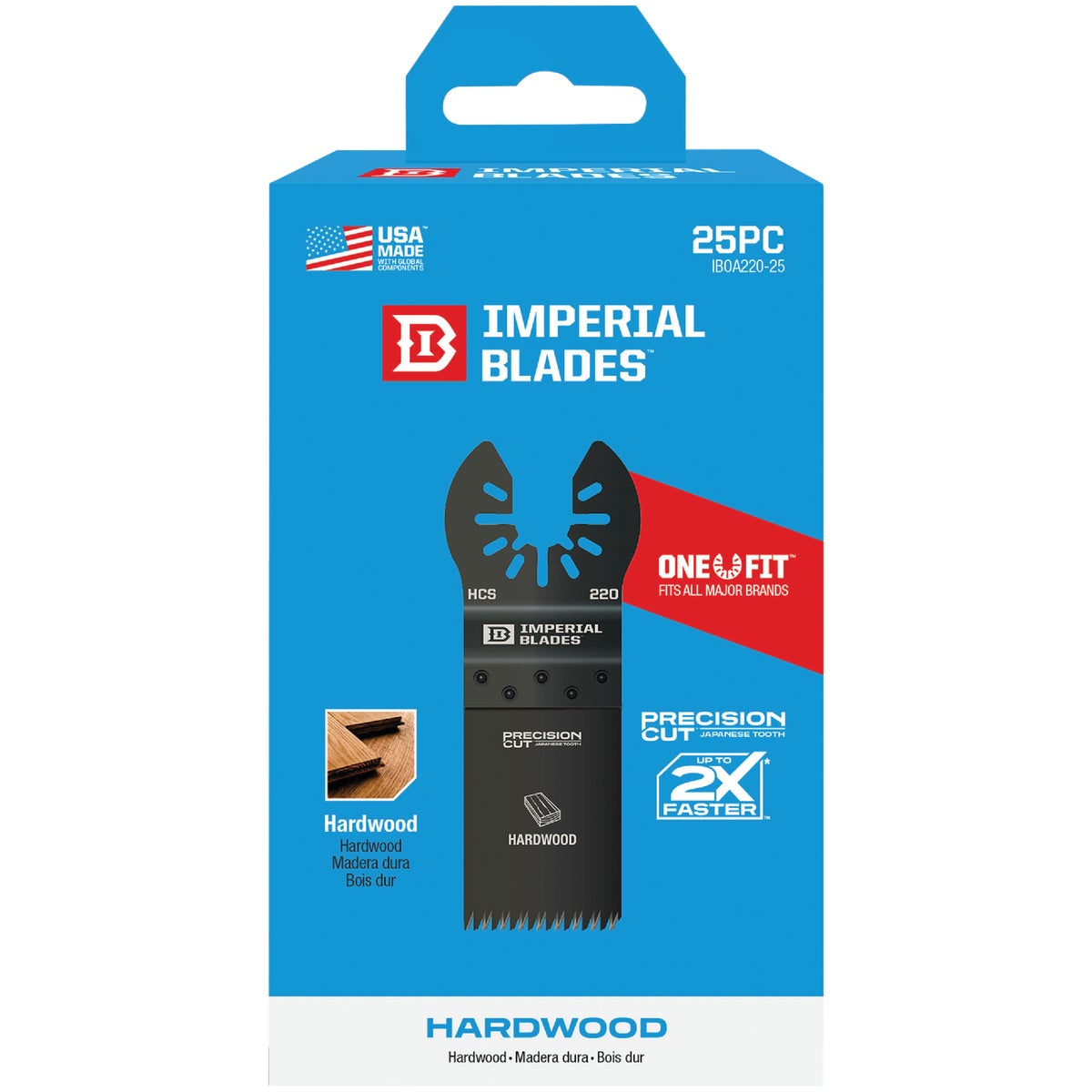 Imperial Blades ONE FIT 1-1/4 In. High Carbon Steel Japanese Tooth Precision Oscillating Blade (25-Pack)