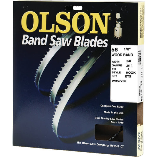 Olson 56-1/8 In. x 3/8 In. 4 TPI Hook Wood Cutting Band Saw Blade