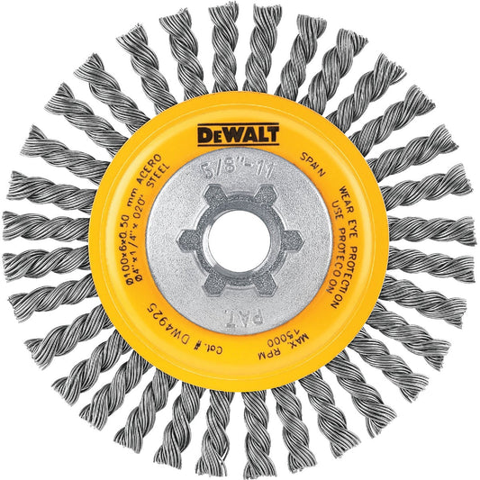 DeWalt High Performance 4 In. Carbon Stringer Bead Angle Grinder Wire Wheel