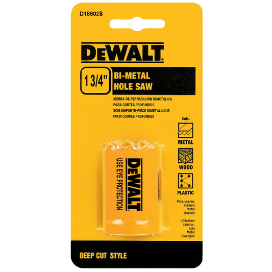 DeWalt 1-3/4 In. Bi-Metal Hole Saw