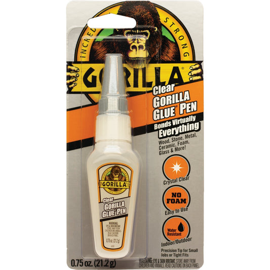 Gorilla 0.75 Oz. Clear All-Purpose Glue Pen