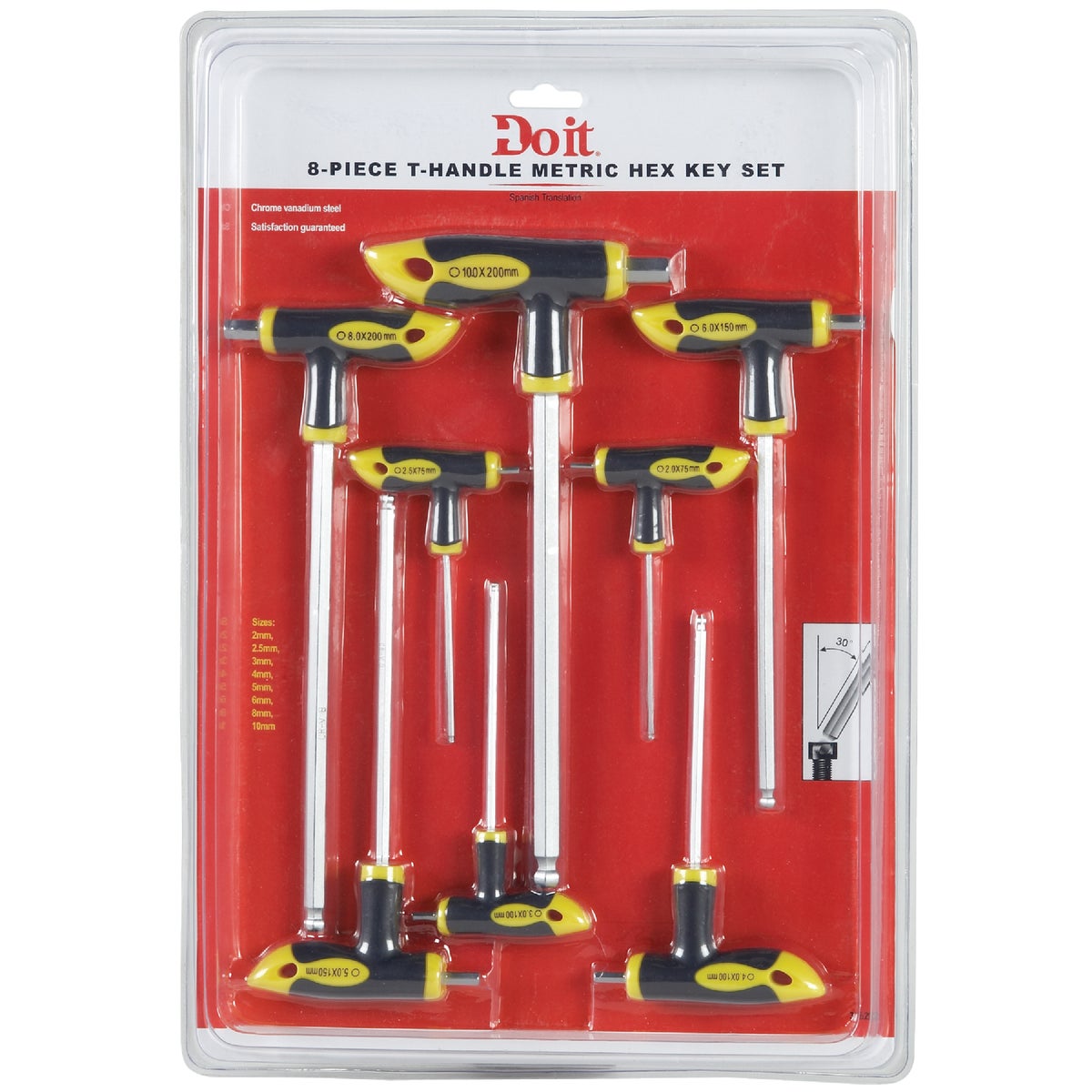 Do it Metric T-Handle Hex Key Set, 8-Piece