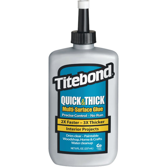 Titebond 8 Oz. Quick & Thick Multi-Surface Wood Glue