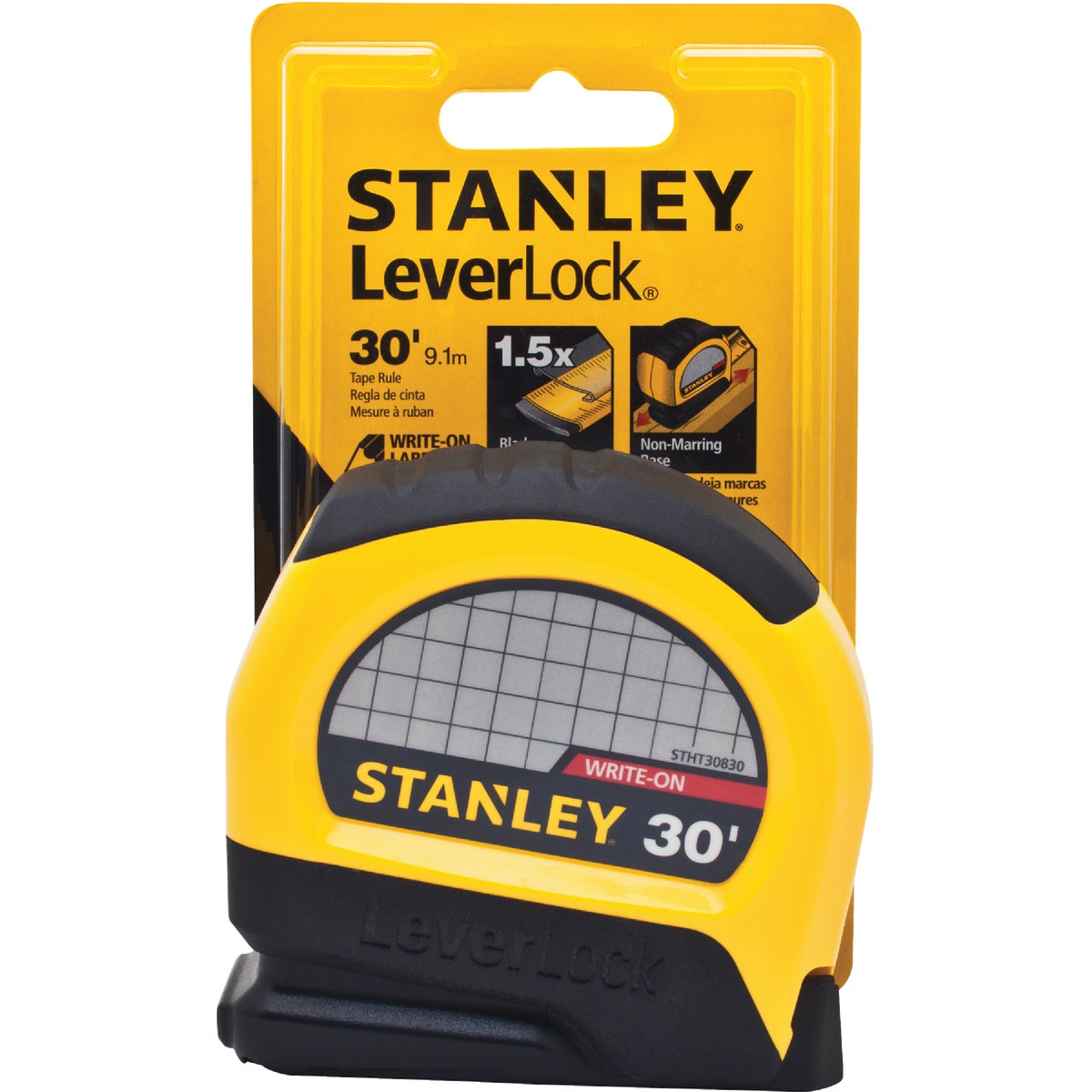 Stanley LeverLock 30 Ft. Tape Measure