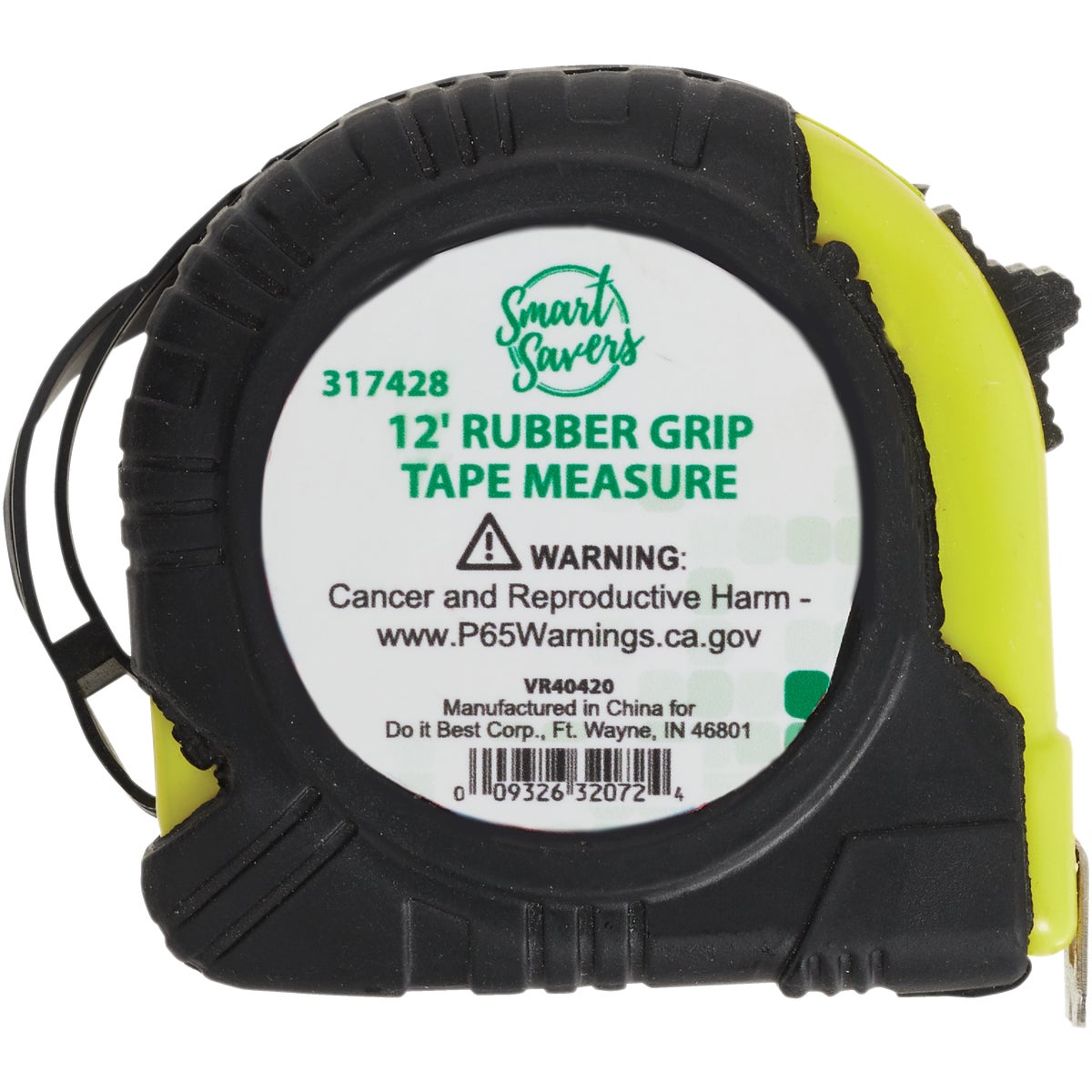 Smart Savers 12 Ft. Tape Measure