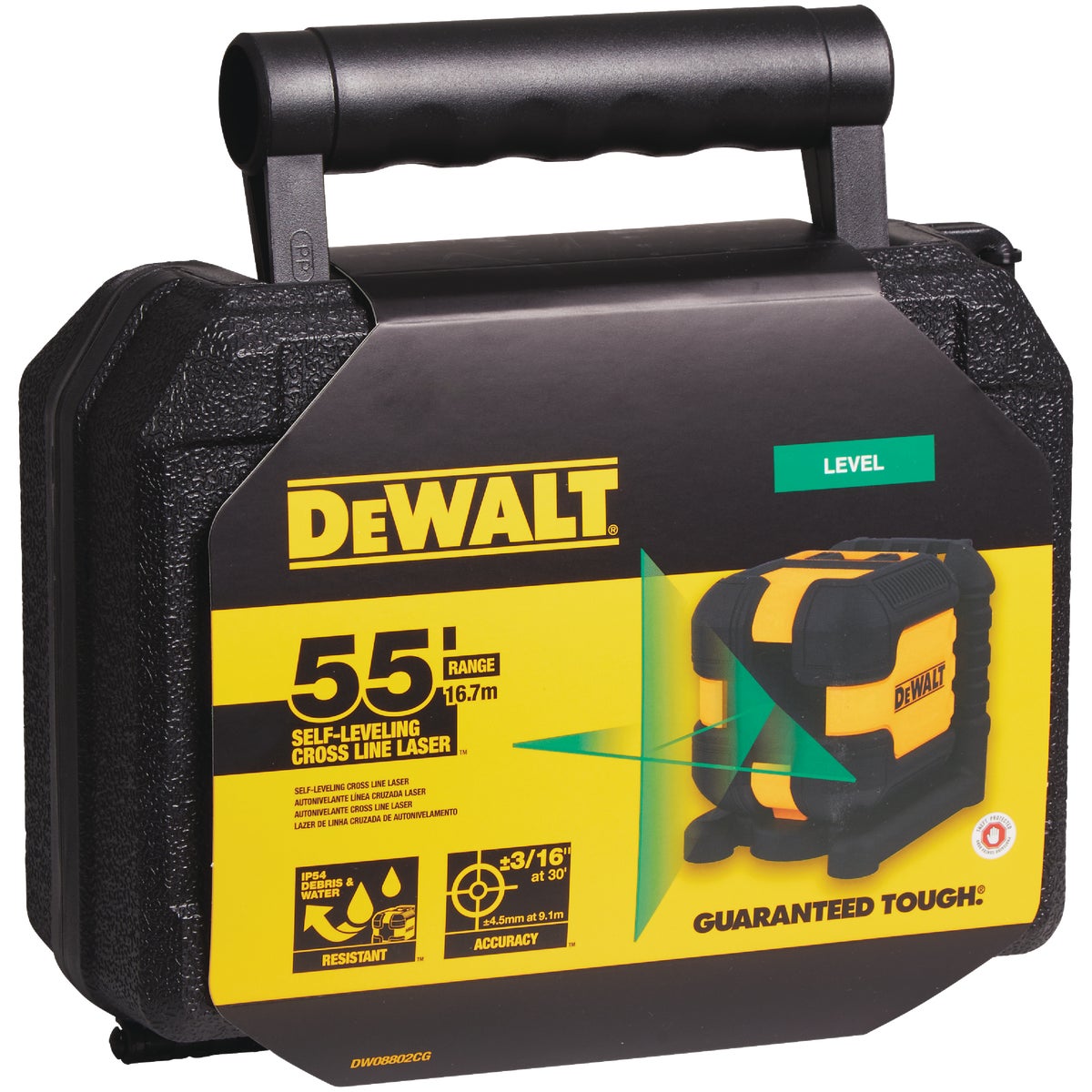 DeWalt 55 Ft. Green Self-Leveling Cross Line Laser Level