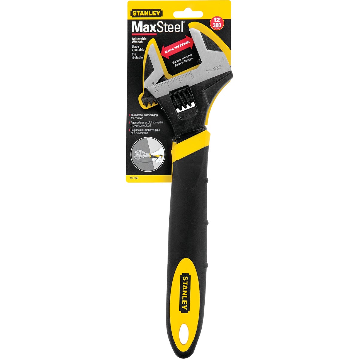 Stanley MaxSteel 12 In. Adjustable Wrench