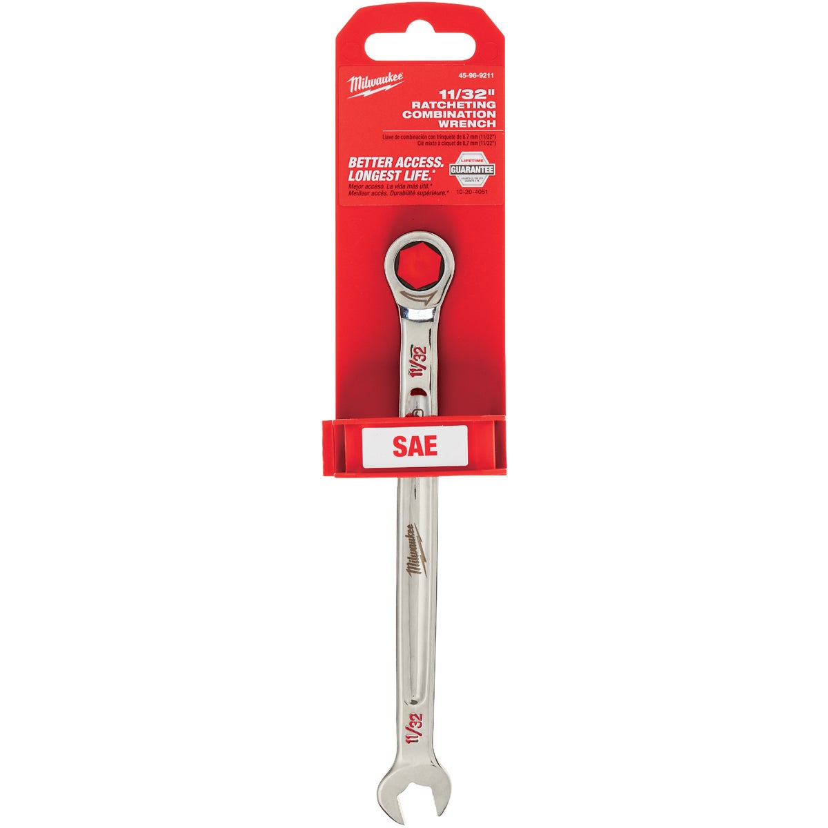 Milwaukee Standard 11/32 In. 12-Point Ratcheting Combination Wrench