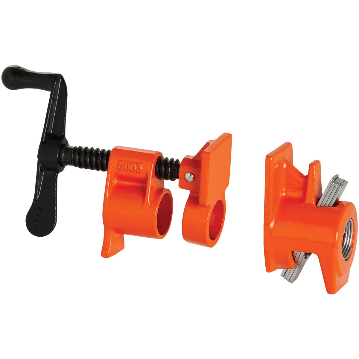 Pony 3/4 In. Pipe Clamp Fixture with Crank Handle for Black Pipe