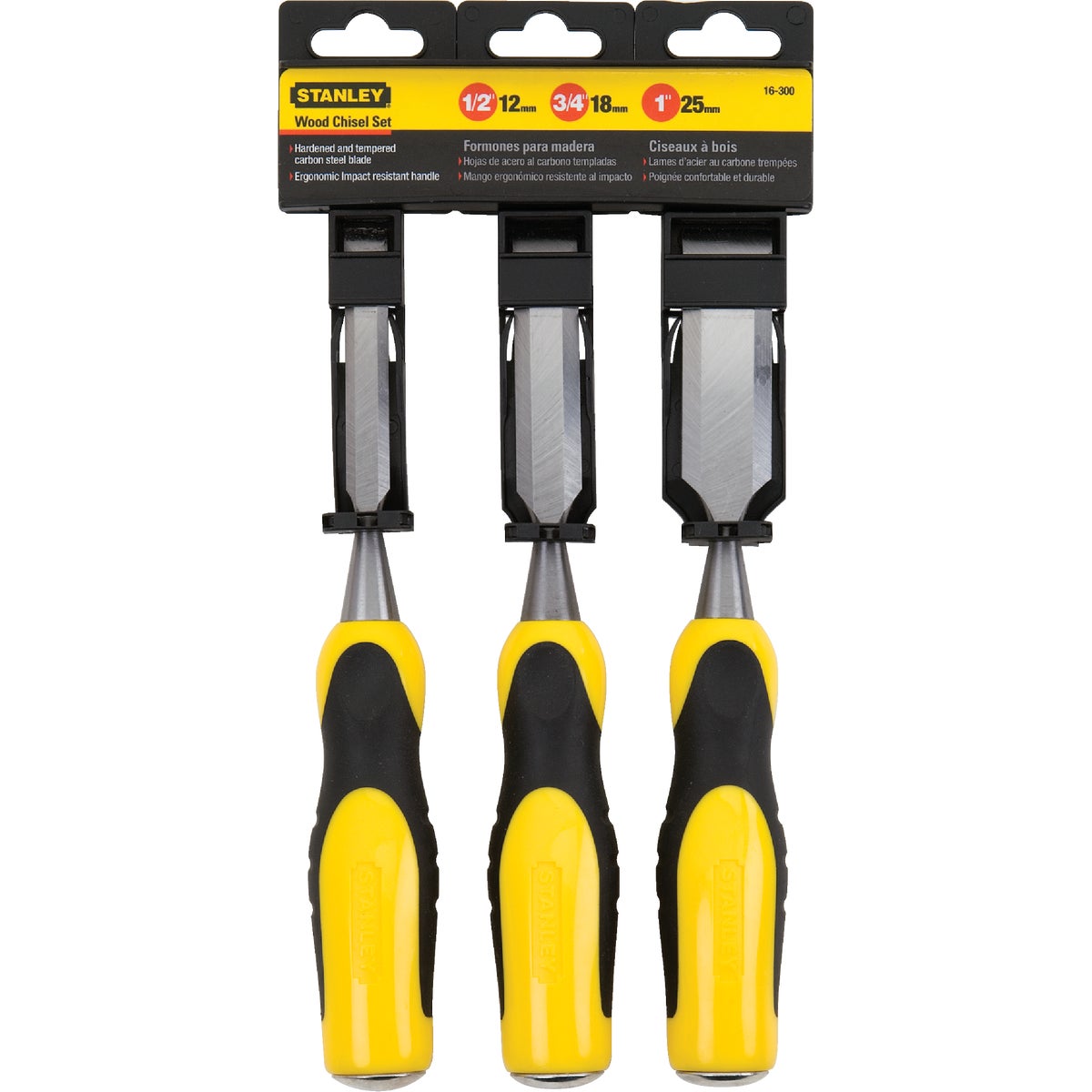 Stanley Wood Chisel Set (3-Piece)