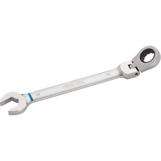 Channellock Metric 14 mm 12-Point Ratcheting Flex-Head Wrench