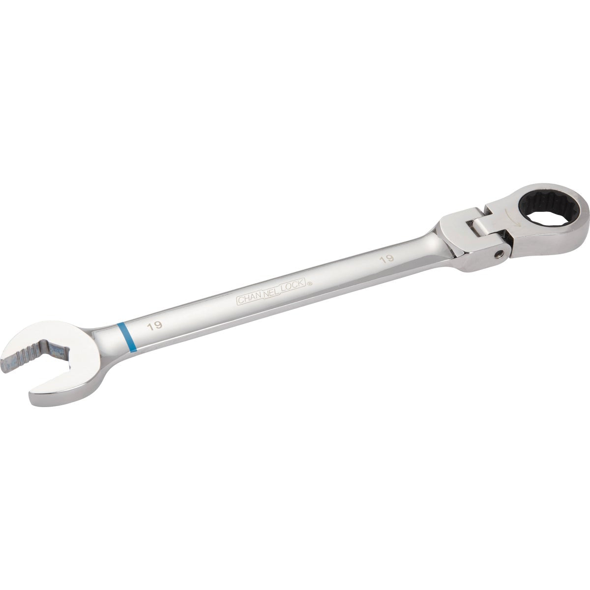 Channellock Metric 19 mm 12-Point Ratcheting Flex-Head Wrench