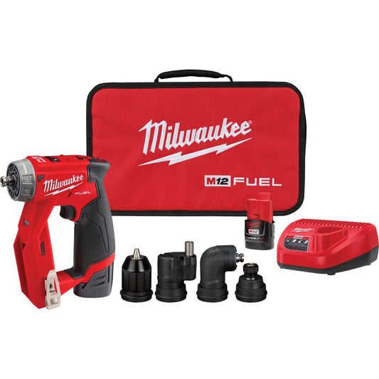 Milwaukee M12 FUEL Installation 12 Volt Lithium-Ion Brushless 3/8 In. Cordless Drill/Driver Kit