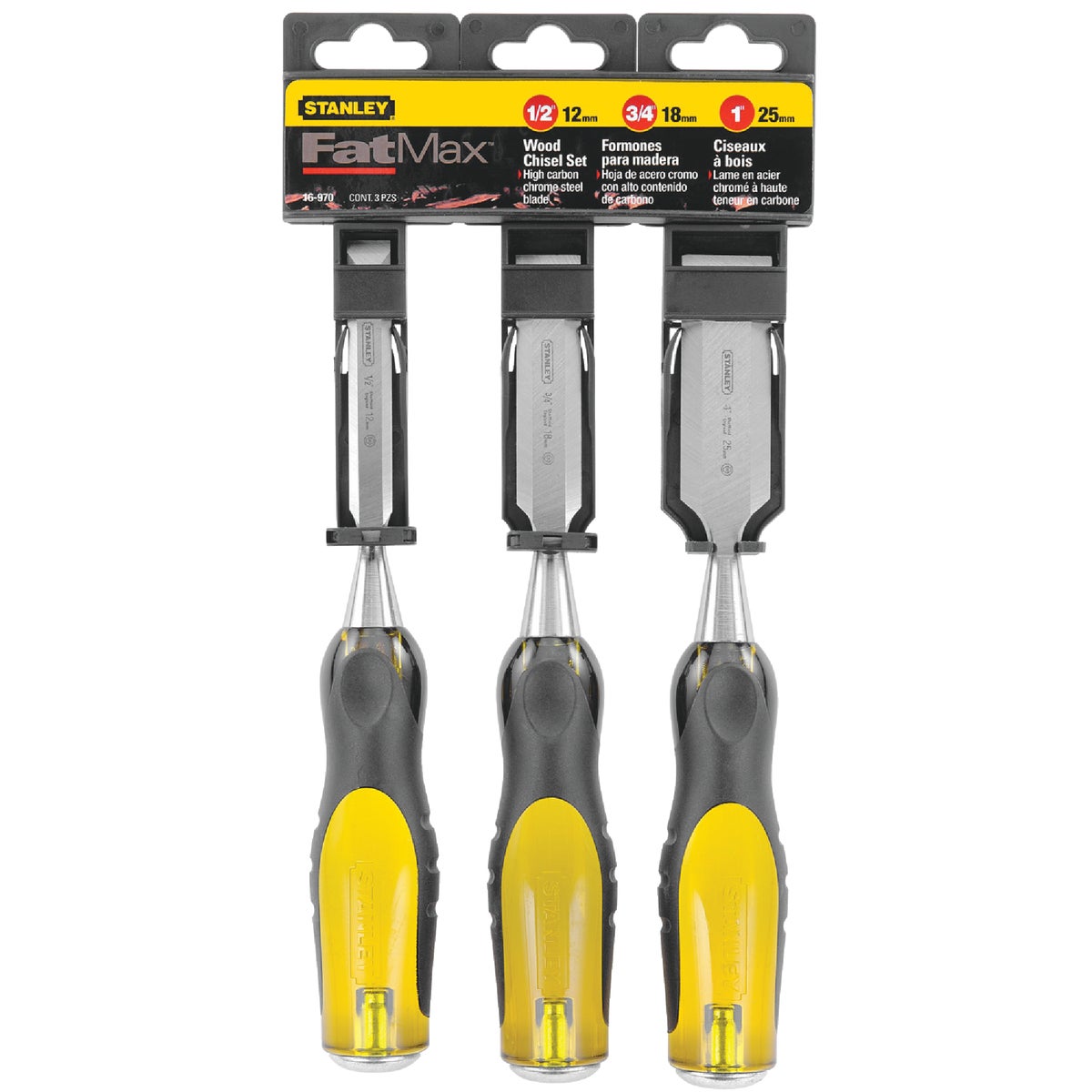 Stanley FatMax Wood Chisel Set (3-Piece)