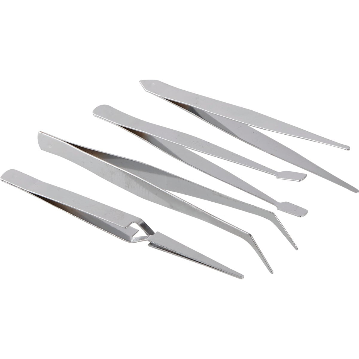 Smart Savers Assorted Style Tweezer Set (4-Piece)