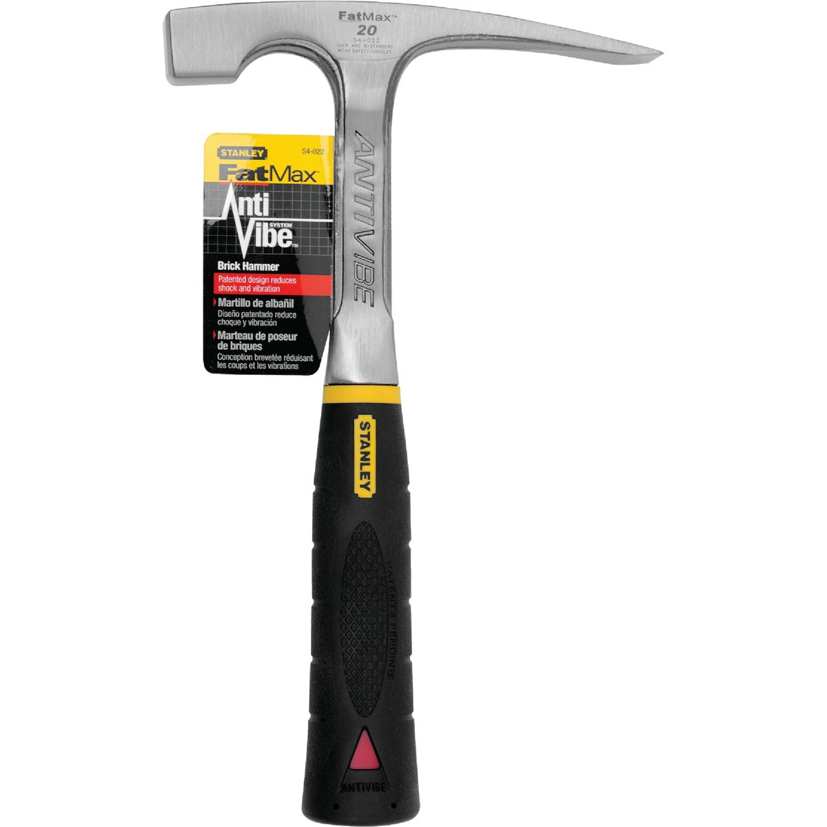 Stanley FatMax 20 Oz. Steel Brick Hammer with Rubber Grip Handle