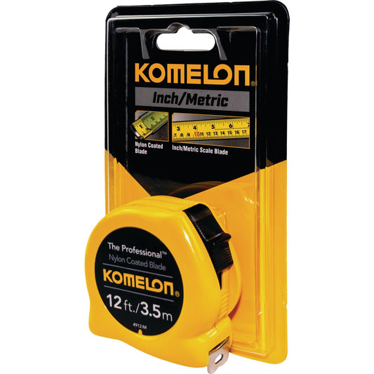 Komelon The Professional 3.5m/12 Ft. Metric/SAE Tape Measure