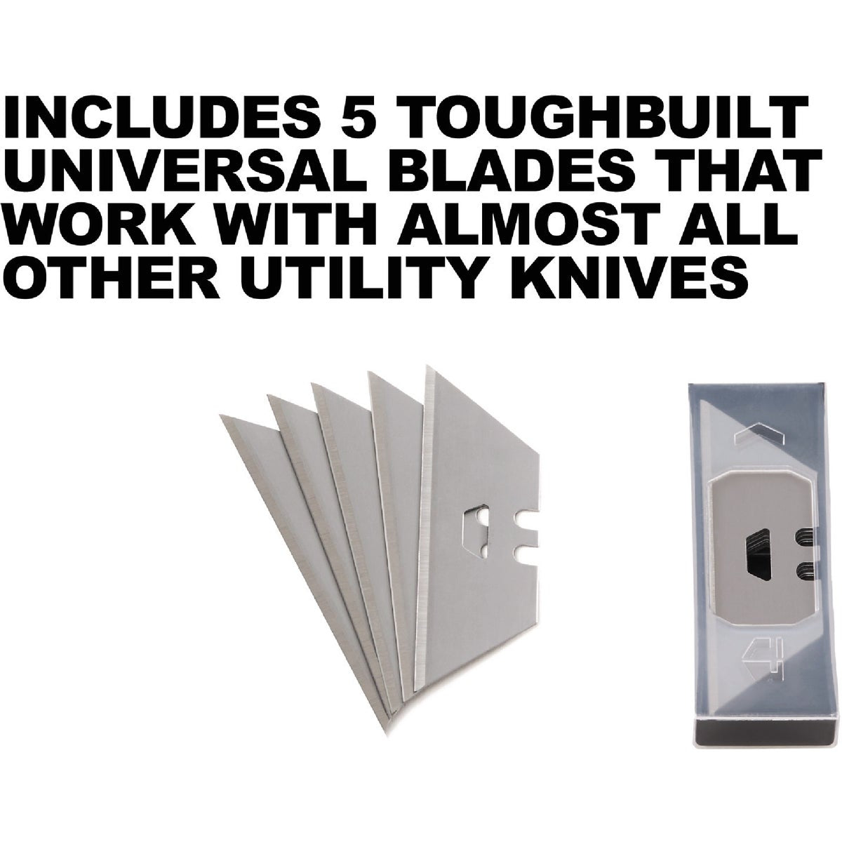 ToughBuilt Plastic Retractable Scraper Utility Knife