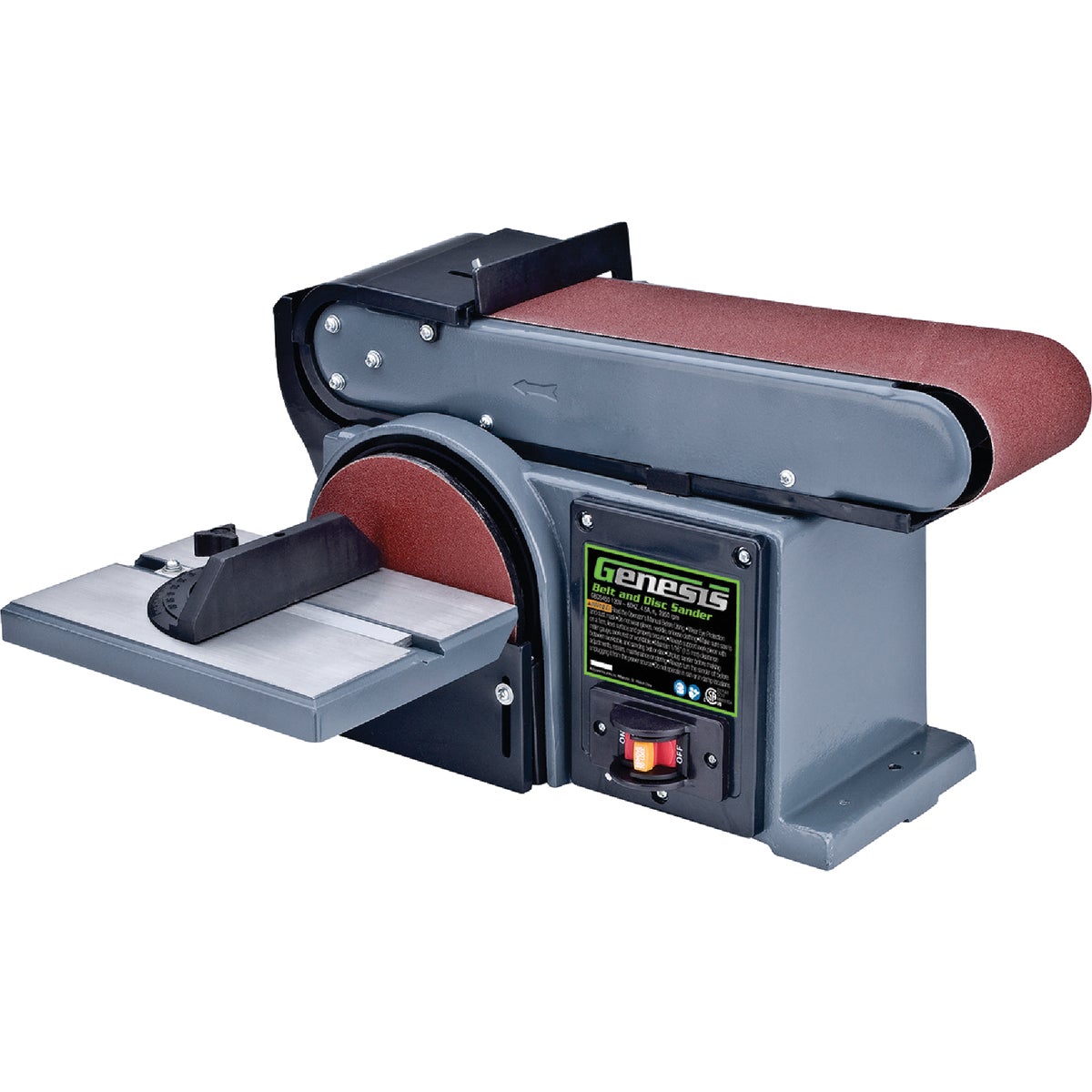 Genesis 4 In. x 36 In. Belt Sander and 6 In. Disc