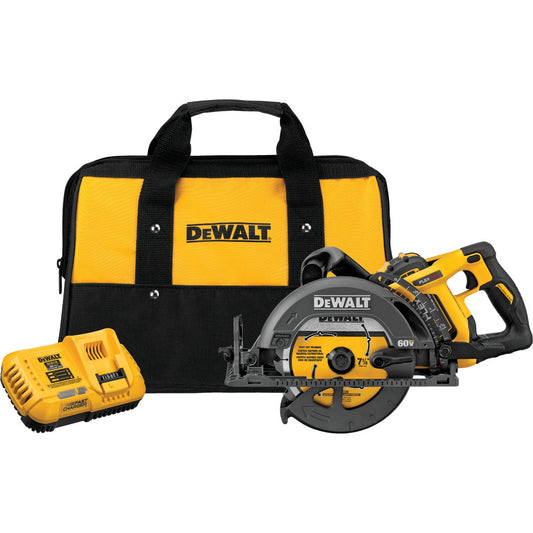 DeWalt Flexvolt 60V MAX Lithium-Ion 7-1/4 In. Cordless Worm Drive Saw Kit