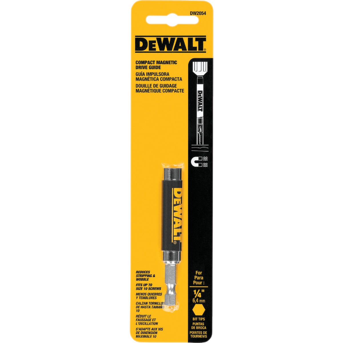 DeWalt 1/4 In. Hex x 3 In. Magnetic Bit Holder