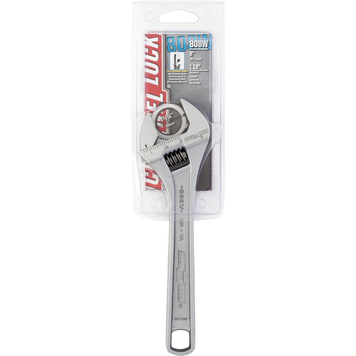 Channellock 8 In. Adjustable Wrench