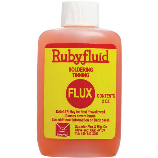 Superior Flux Rubyfluid 2 Oz. Soldering Flux, Liquid