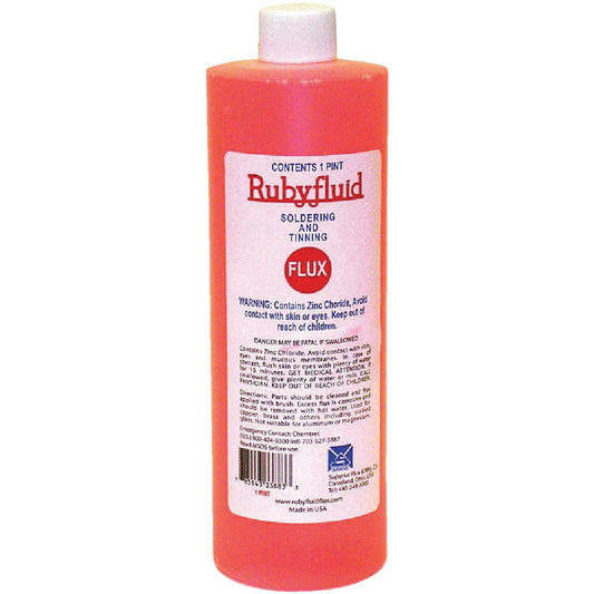 Superior Flux Rubyfluid 16 Oz. Soldering Flux, Liquid