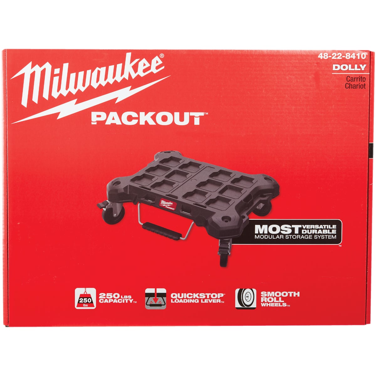 Milwaukee PACKOUT 18.8 In. W x 24.4 In. L Platform Cart, 250 Lb. Capacity