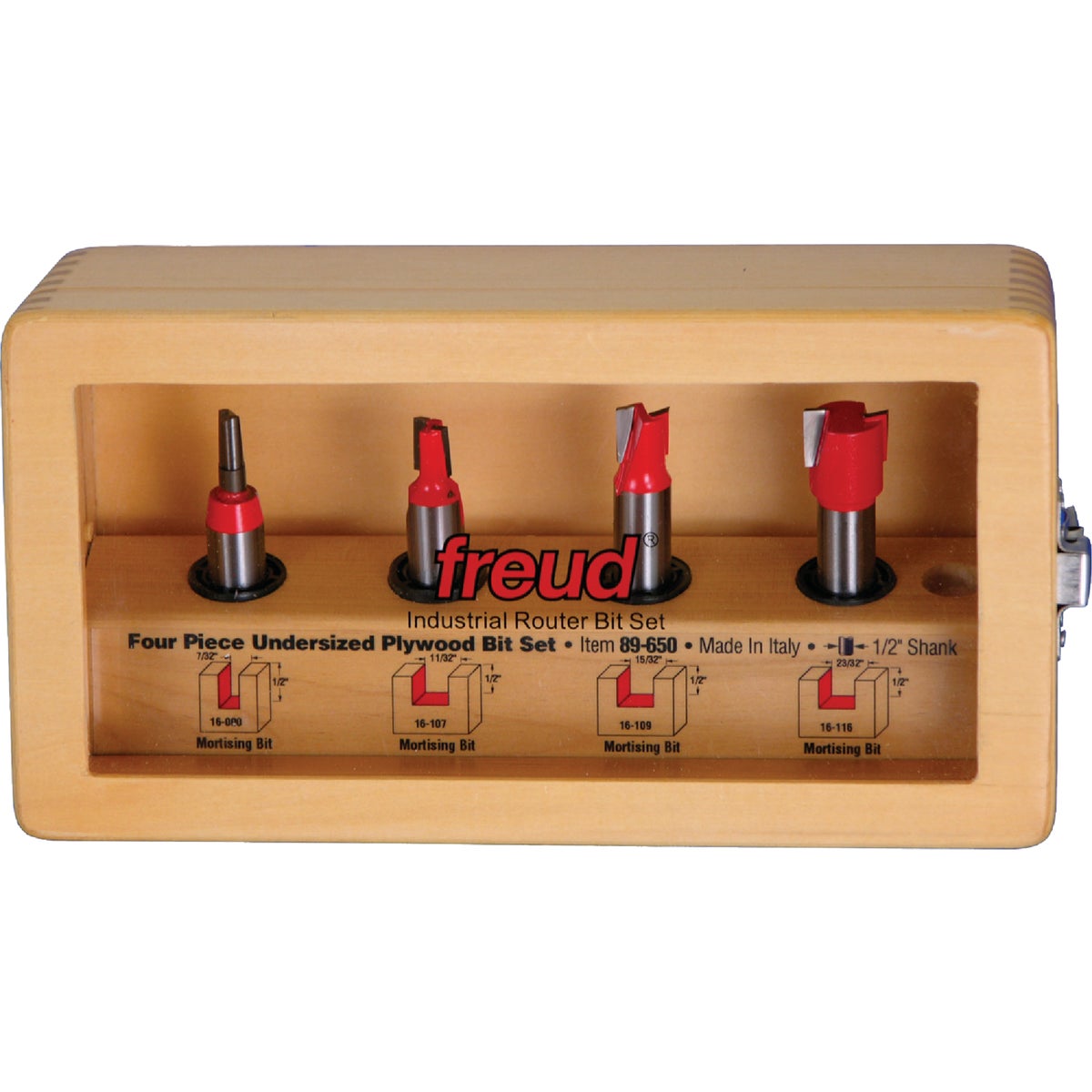 Freud Undersized Plywood 4-Piece Router Bit Set