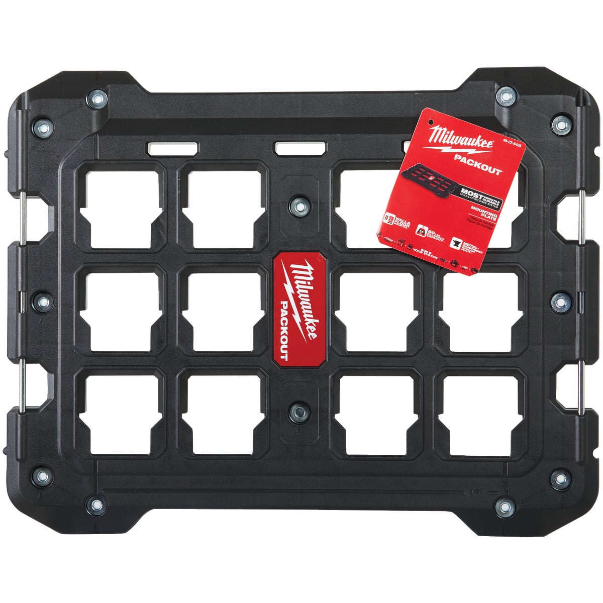 Milwaukee PACKOUT 18.4 In. W x 23.4 In. L Mounting Plate Bracket, 100 Lb. Capacity