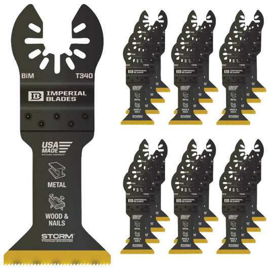 Imperial Blades ONE FIT 1-3/4 In. Titanium STORM Wood/Metal Oscillating Blade (25-Pack)