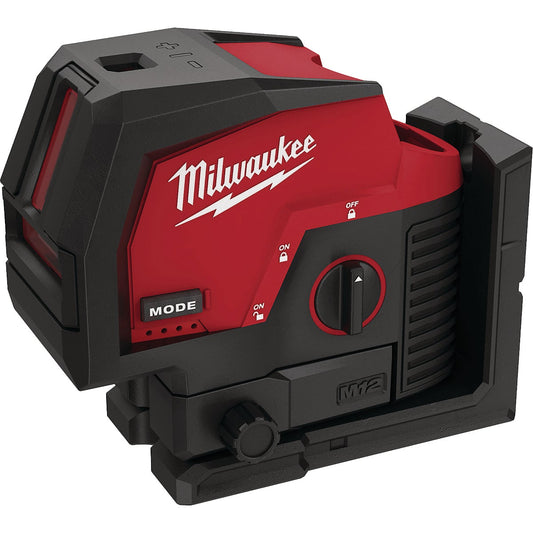 Milwaukee M12 Green Cross Line & Plumb Points Laser (Bare Tool)