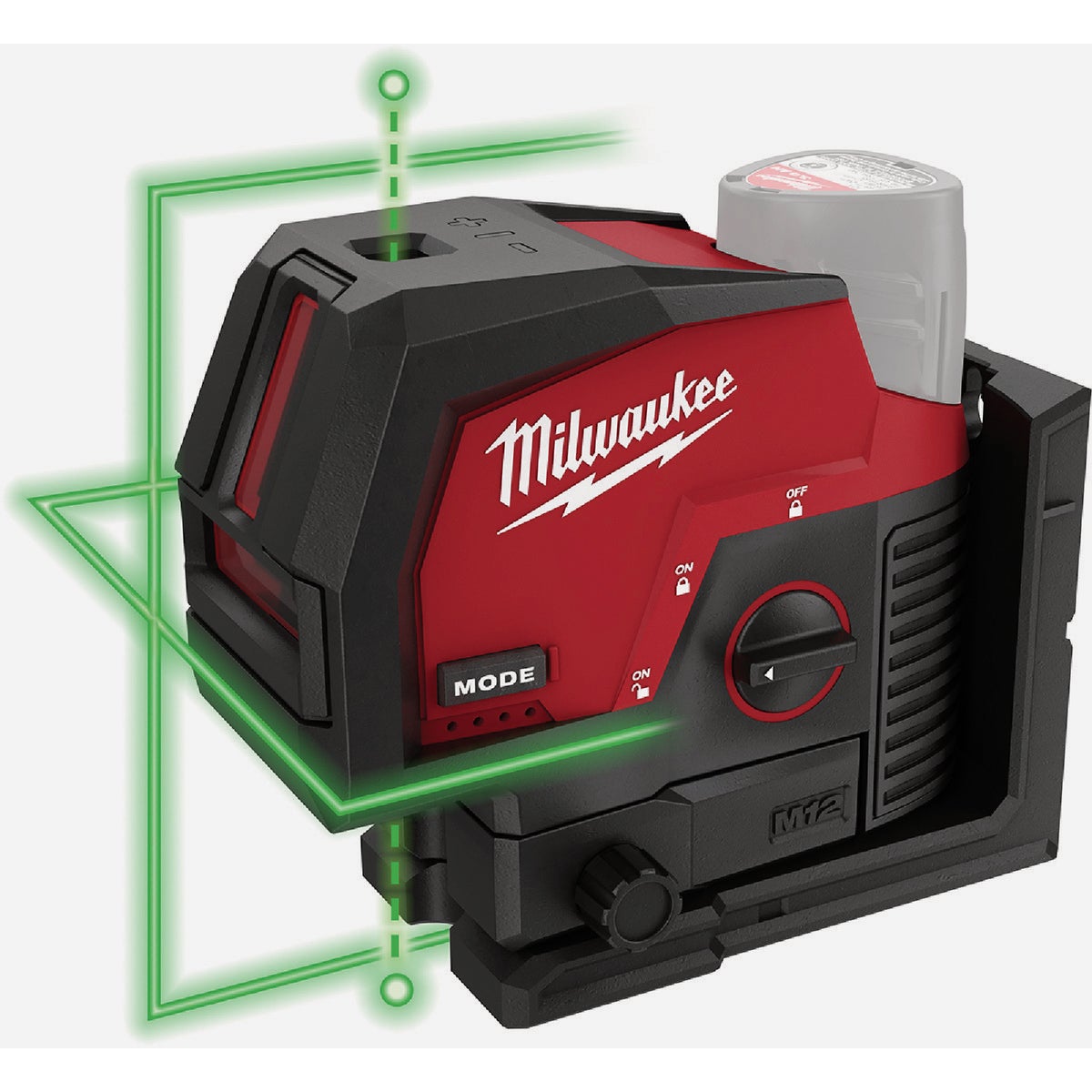 Milwaukee M12 Green Cross Line & Plumb Points Laser (Bare Tool)